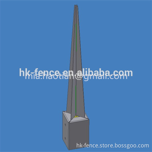 Fence pile pole anchor